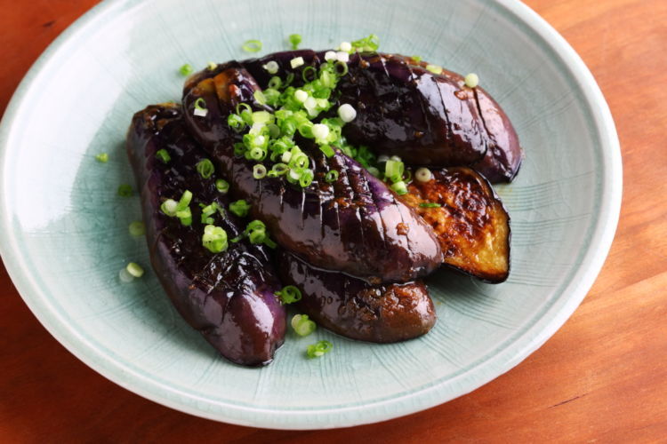 【10分】ナスのガリバタ醤油ステーキ