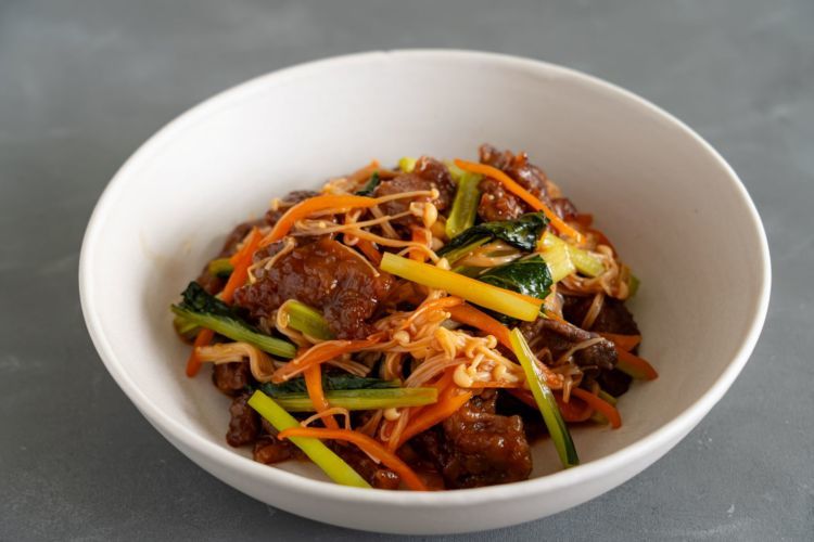 えのきのチャプチェ風ソテー