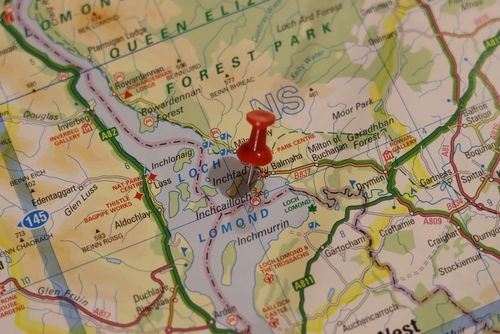 ローモンド湖の位置