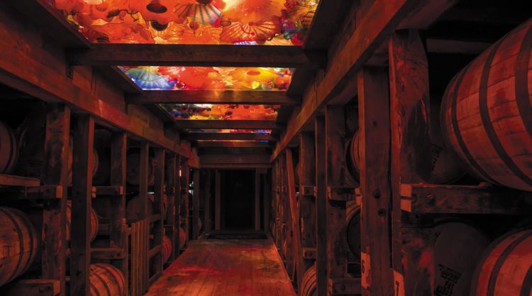 メーカーズマークの貯蔵庫