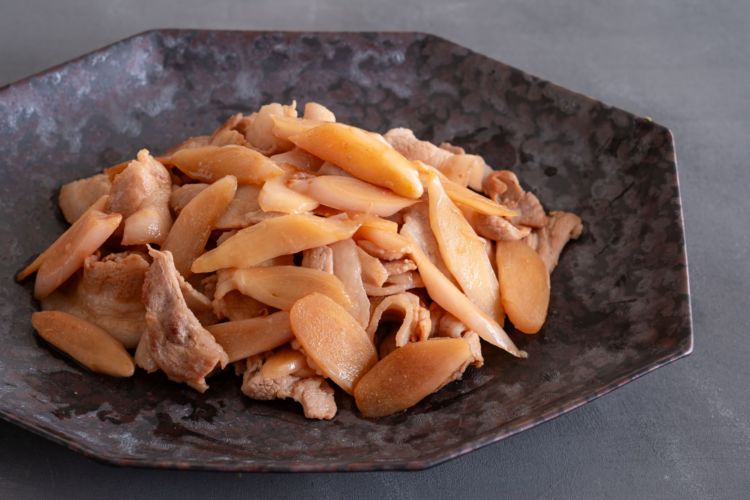 新生姜の豚バラ巻きの材料と作り方