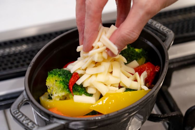 蒸し野菜のフォンデュ風の材料と作り方