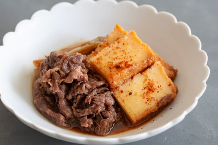 レンジ肉豆腐の材料と作り方