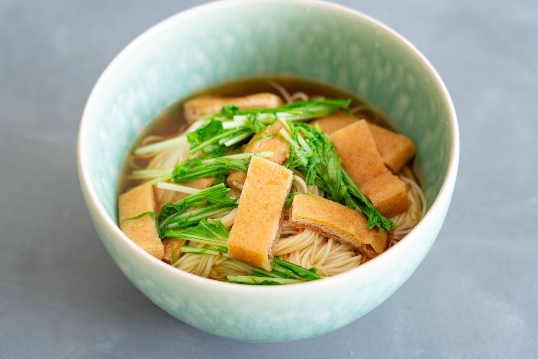 油揚げと水菜のさっと煮の材料と作り方